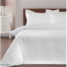 Juego de sábanas y sábanas de cama de color blanco moderno para Hoteles Estrella y Hospitales